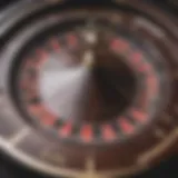 Roulette wheel with strategic betting layout