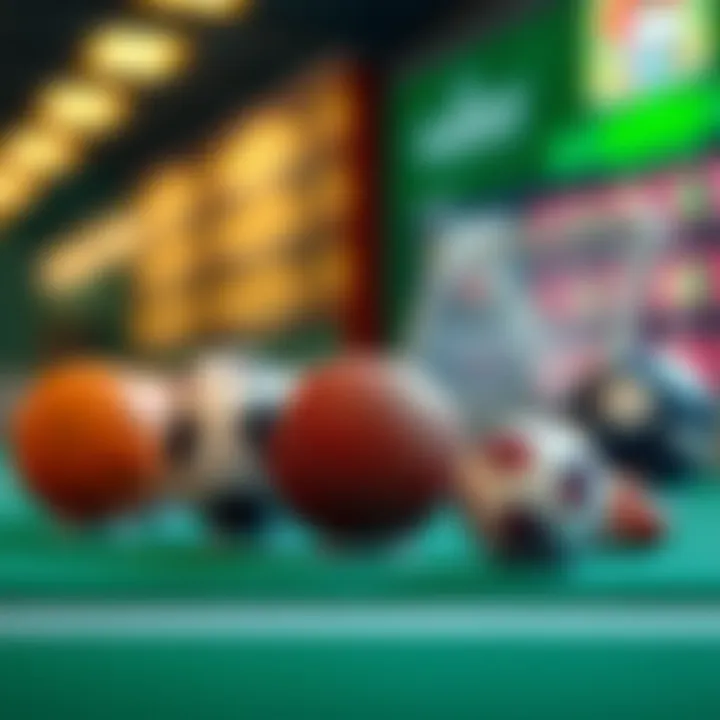 Icons representing different sports for betting