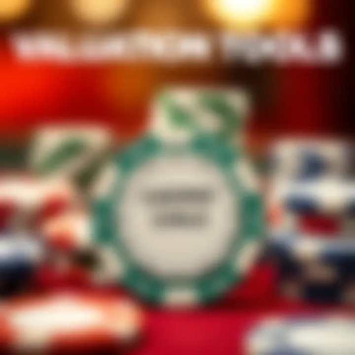 Graphic showing valuation tools for casino chips