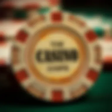 Close-up of a vintage casino chip highlighting historical significance
