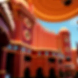 Grand architecture of a famous Las Vegas casino