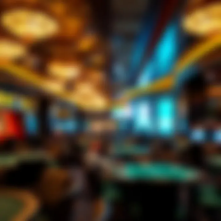 Indulgence in Casino Ambience Luxurious interior of a high-end casino lounge