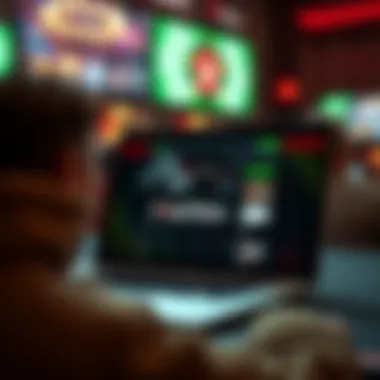 Installation Tutorial for PokerStars on Laptops Laptop showing installation of PokerStars app