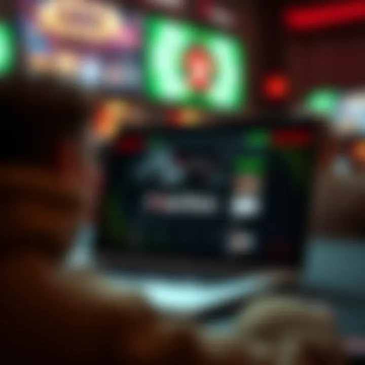 Installation Tutorial for PokerStars on Laptops Laptop showing installation of PokerStars app