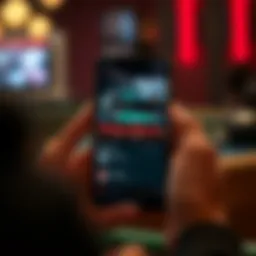 Smartphone displaying the PokerStars app interface