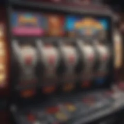 Visual representation of the Dancing Foo slot machine interface