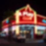 Exterior view of APlay Club showcasing its vibrant ambiance