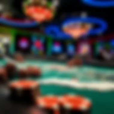 Stunning Graphics of Blackjack A close-up view of vibrant graphics in a popular blackjack game