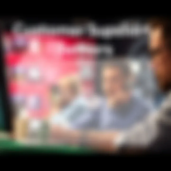 A graphical depiction of customer support channels available for online bettors