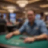 A bustling poker room at Borgata Atlantic City showcasing vibrant gameplay