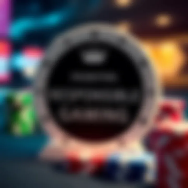 Promoting Responsible Gaming Practices A responsible gaming logo promoting safe play