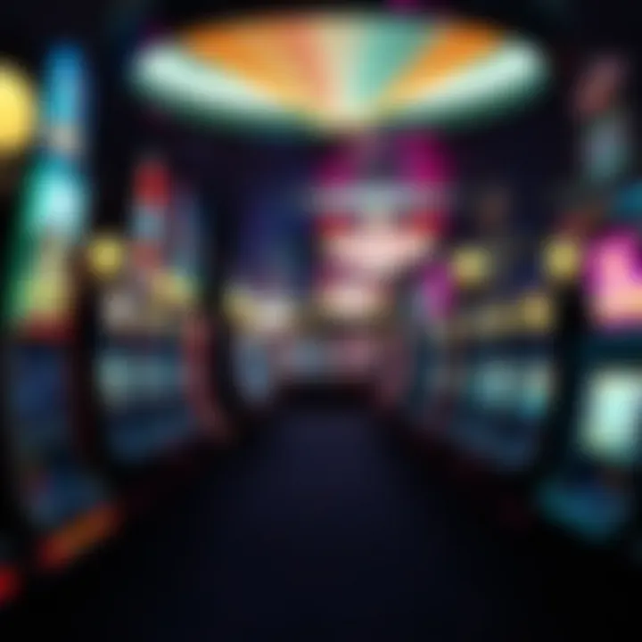 Interior view of a Las Vegas casino filled with slot machines