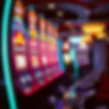A vibrant slot machine display in Las Vegas