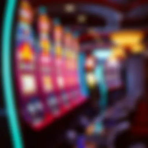 A vibrant slot machine display in Las Vegas