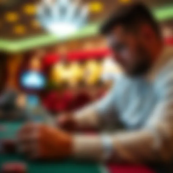 Engaged Player Experience A player engaged with a free online slot game on a tablet