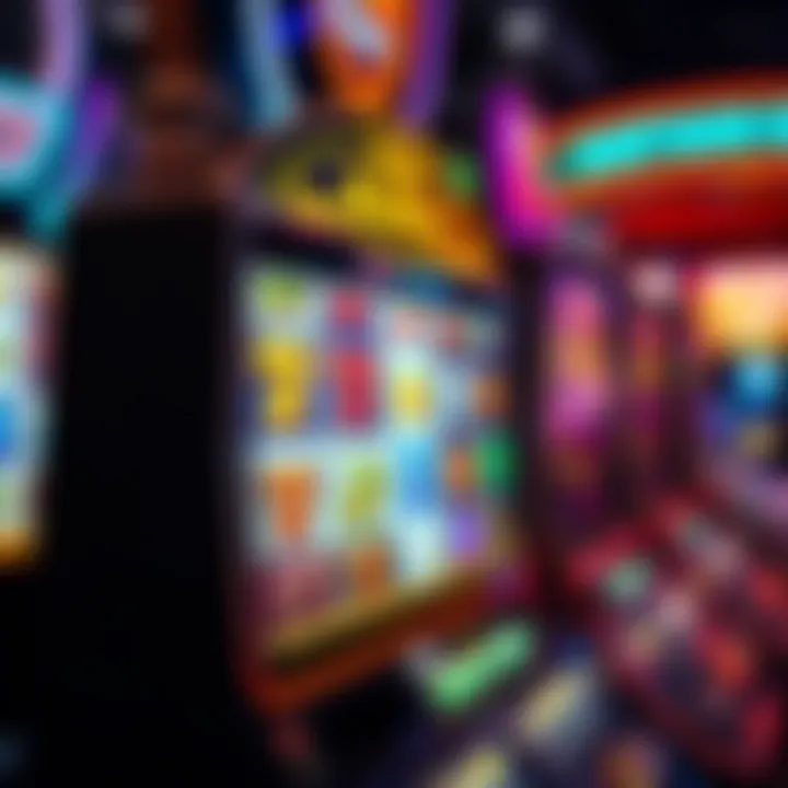 An exciting slot machine interface showcasing vibrant graphics