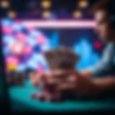 Conceptual illustration of free cash in online gaming