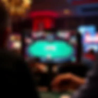 Gameplay Experience in Texas Hold'em Screen showcasing gameplay of Texas Hold'em application
