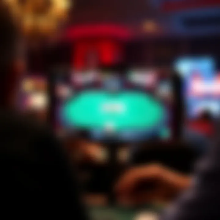 Gameplay Experience in Texas Hold'em Screen showcasing gameplay of Texas Hold'em application