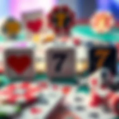 A visual representation of various gambling game icons