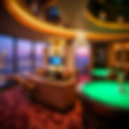 Luxurious high roller suite overlooking the Strip