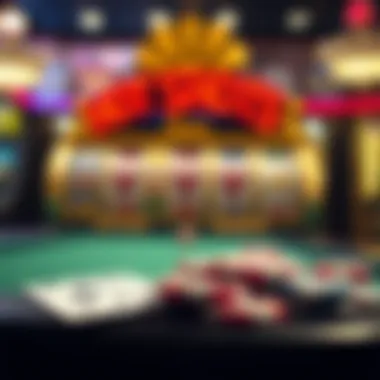 A creative illustration highlighting the entertainment aspects of Hot Shots Slots