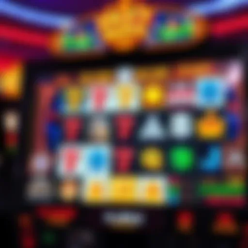 A vibrant Hot Shots Slots game interface showcasing unique symbols and gameplay mechanics