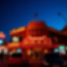 Exterior view of a bustling Indian casino in New York