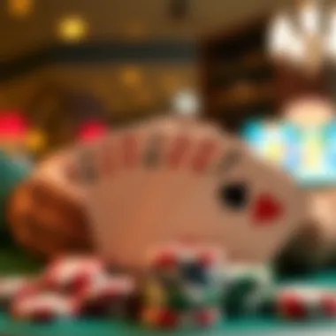 Illustration of various poker hands in Jacks or Better