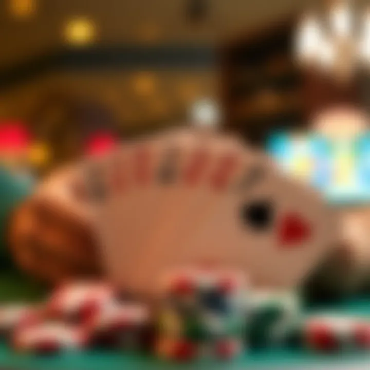 Illustration of various poker hands in Jacks or Better