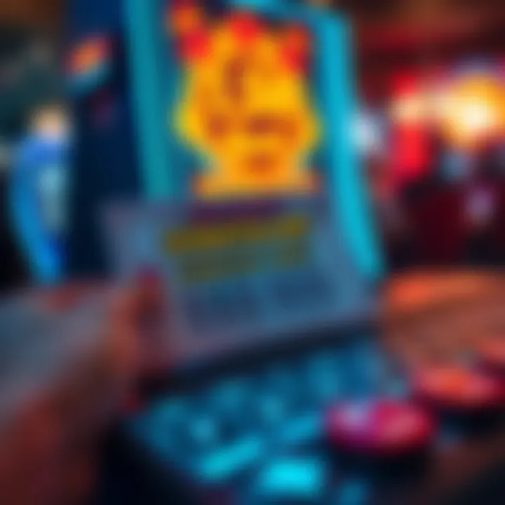 Virtual Scratch-Off Experience Virtual scratch-off ticket displayed on a screen