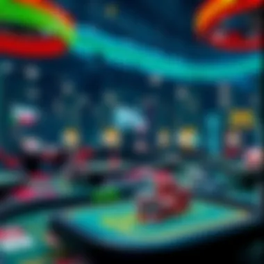 Digital Gaming Landscape A digital landscape showcasing various cash-based gaming platforms