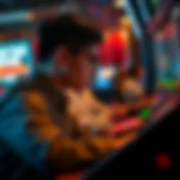 A captivating visual of a player engaging with a cash game interface