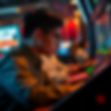 Engaging with Cash Game Interface A captivating visual of a player engaging with a cash game interface