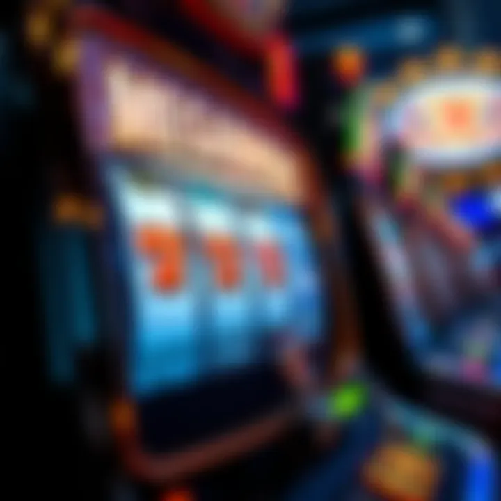 Close-up of a Megabucks slot machine displaying jackpot potential