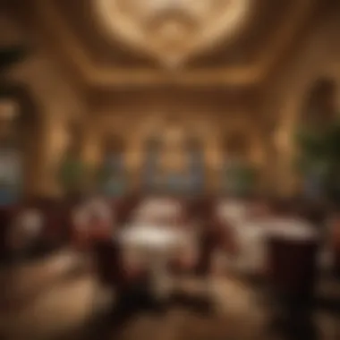 Dining Experience at Bellagio Elegant dining setup at one of the acclaimed restaurants in the Bellagio.
