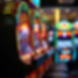 A detailed view of midway slots showcasing unique designs and vibrant themes