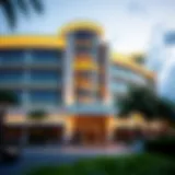 Exterior view of the new casino showcasing modern architecture