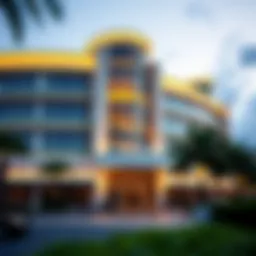 Exterior view of the new casino showcasing modern architecture