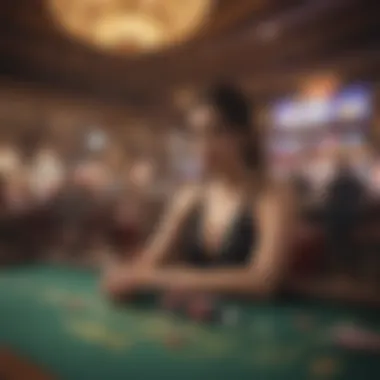 The Digital Landscape of Online Casinos A digital illustration representing online casino gaming
