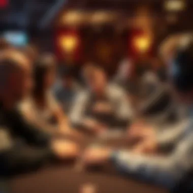 Understanding Player Demographics in Online Poker A diverse group of players engaged in online poker strategy discussions