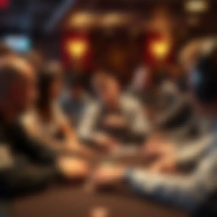 Understanding Player Demographics in Online Poker A diverse group of players engaged in online poker strategy discussions