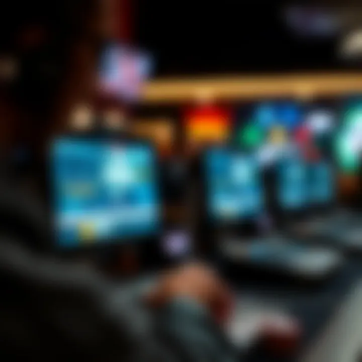 Technology's Role in Online Poker A close-up of modern gaming technology enhancing online poker experiences