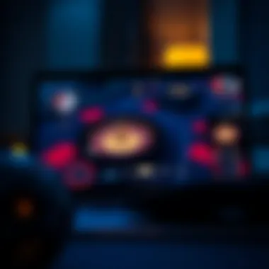 A laptop screen displaying an engaging online roulette game interface