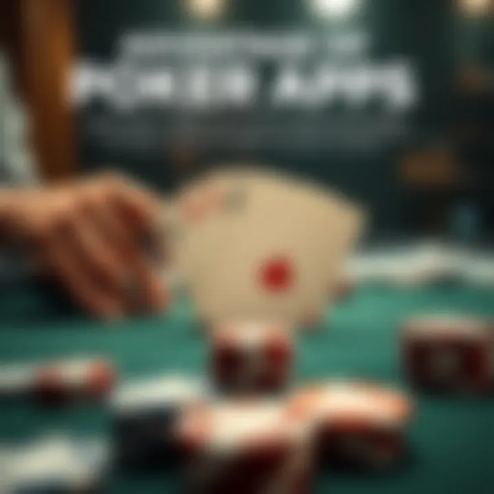 Infographic highlighting the advantages of using poker apps for gaming