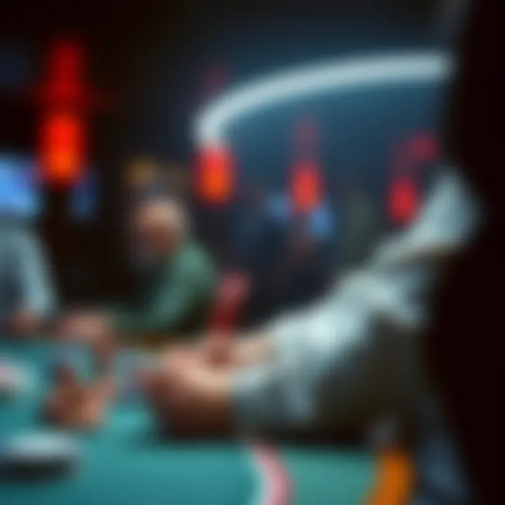 Futuristic depiction of trends influencing the digital poker landscape