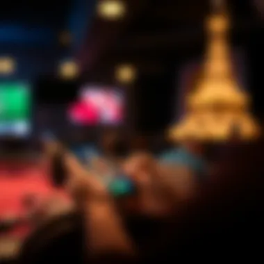 Engaging with Mobile Casino App User engaging with a smartphone casino app