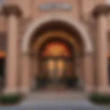 View of Shoshone Rose Casino from the entrance showcasing its vibrant architecture.