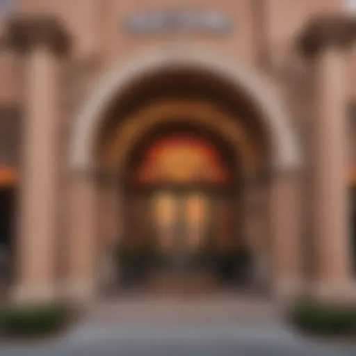 View of Shoshone Rose Casino from the entrance showcasing its vibrant architecture.