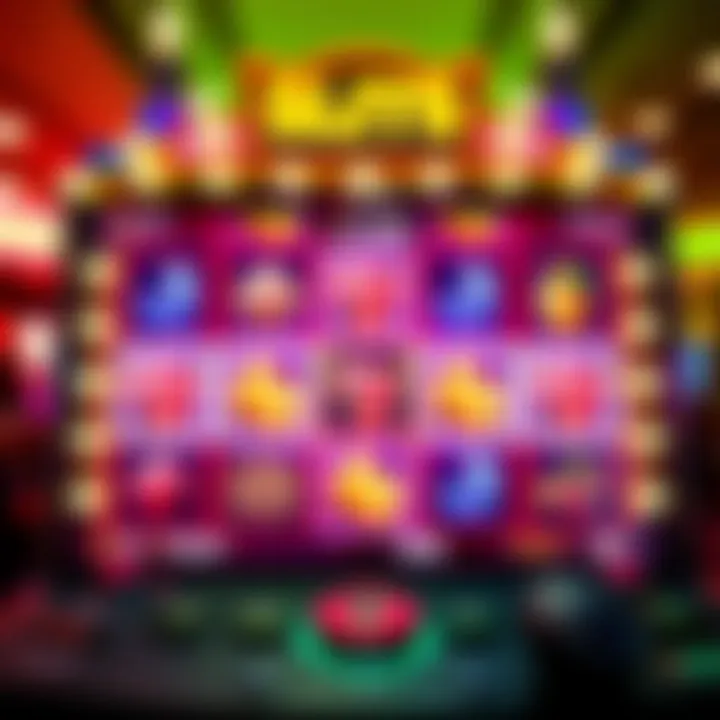 Vibrant slot game interface showcasing various symbols